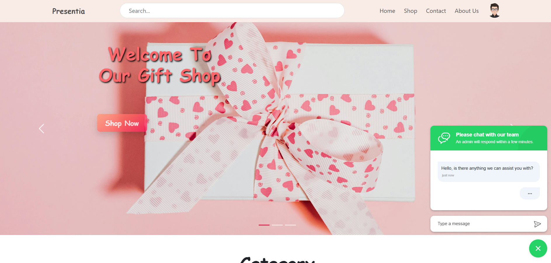 Presentia Store Project Image